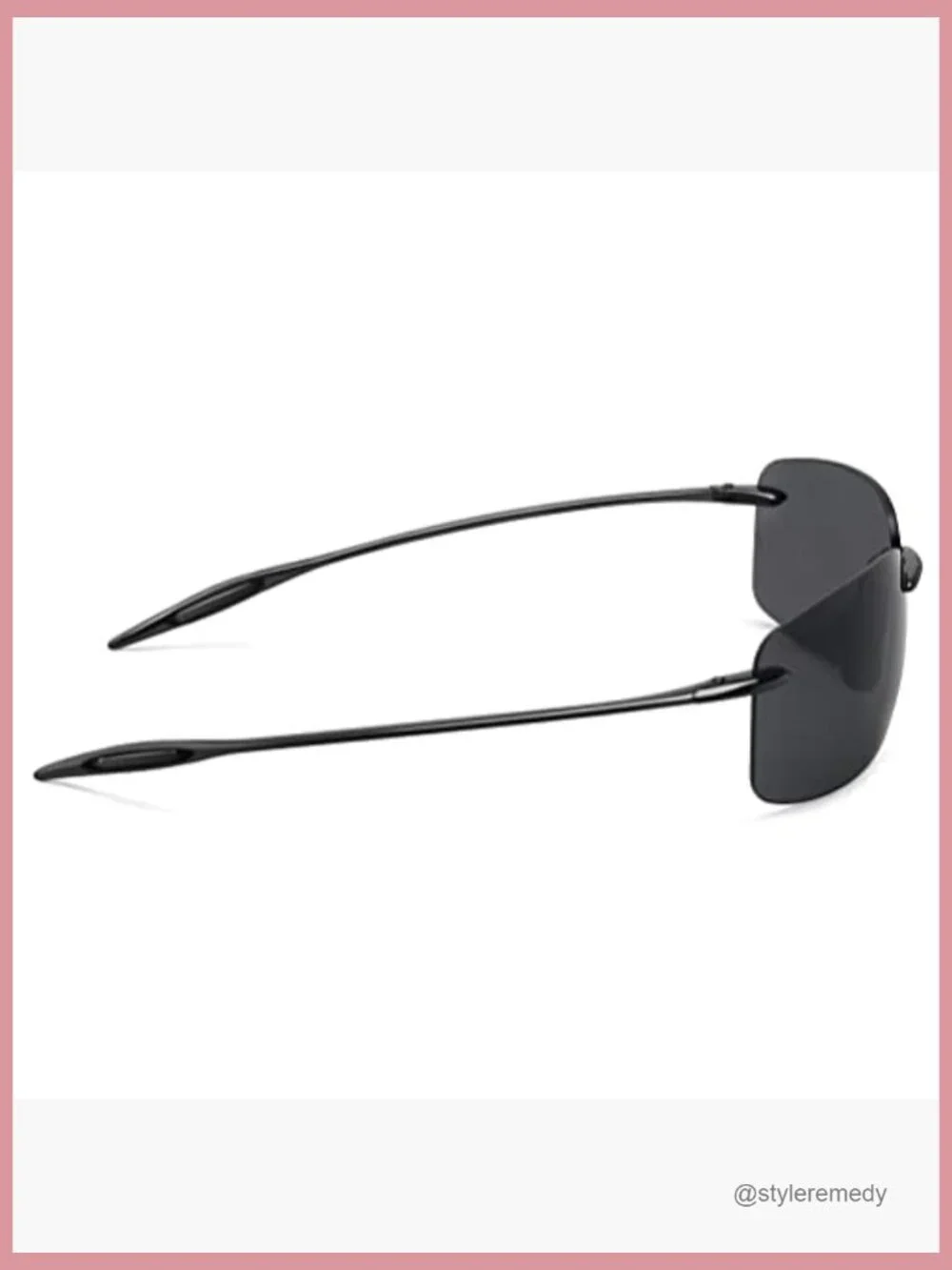 TR90 Rimless Sports Sunglasses for Men Women Running Fishing Golf